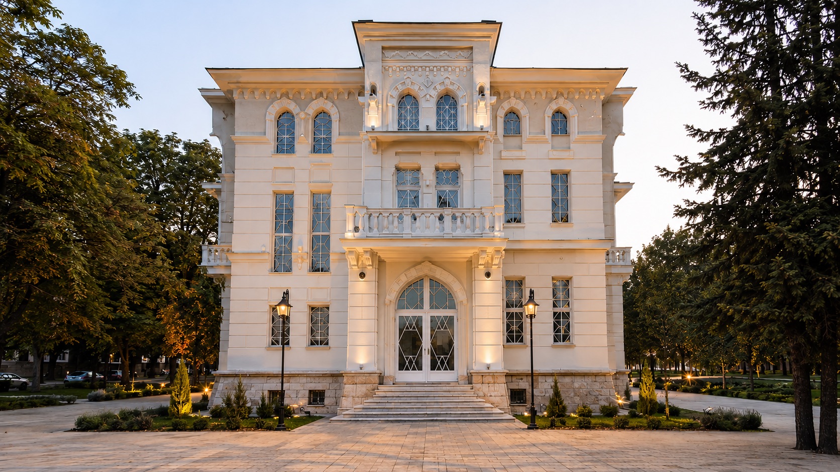 Exterior of the House of the Army historic venue in Bitola